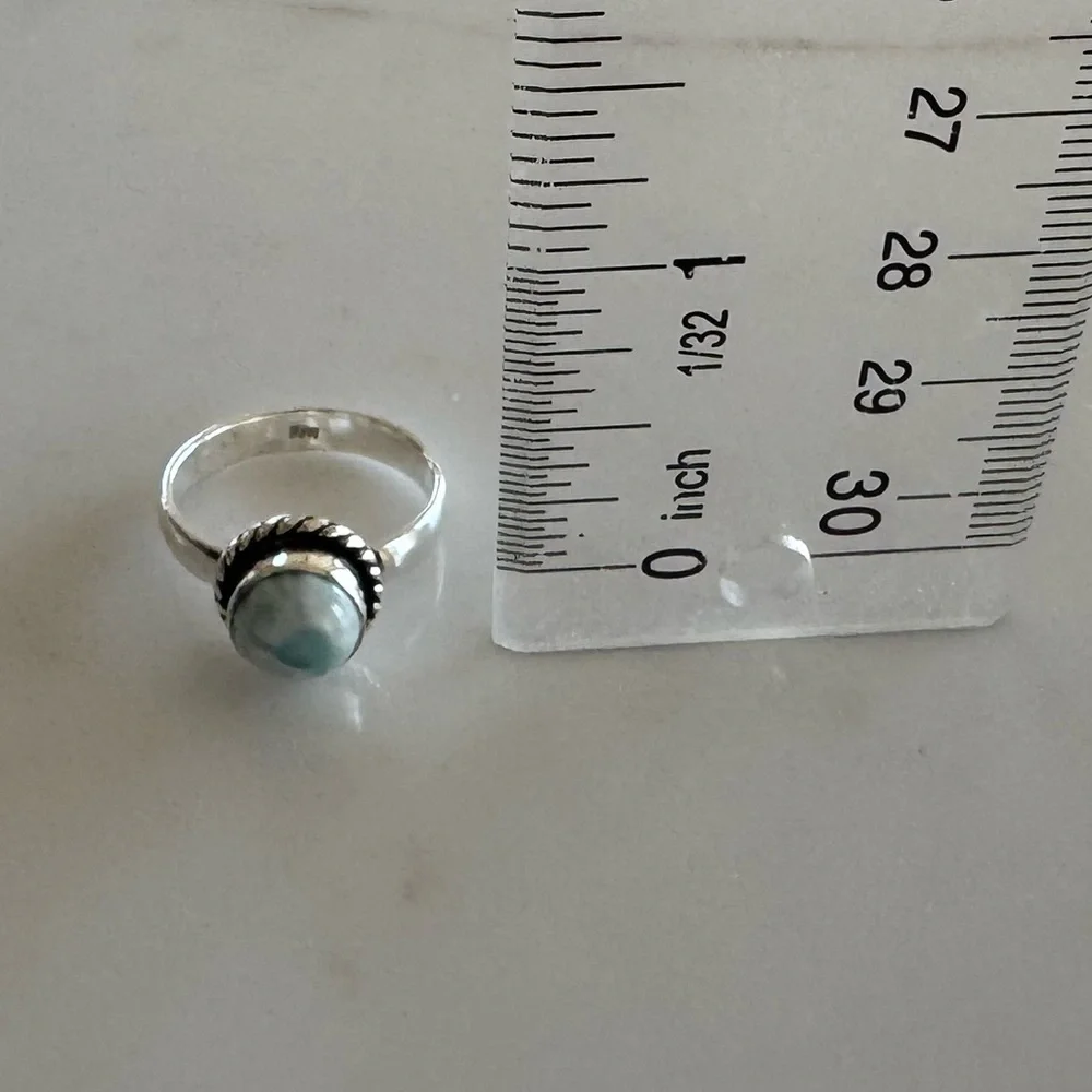 NWOT Sundance Clouds in the Sky Ring, Larimar, Sterling Silver